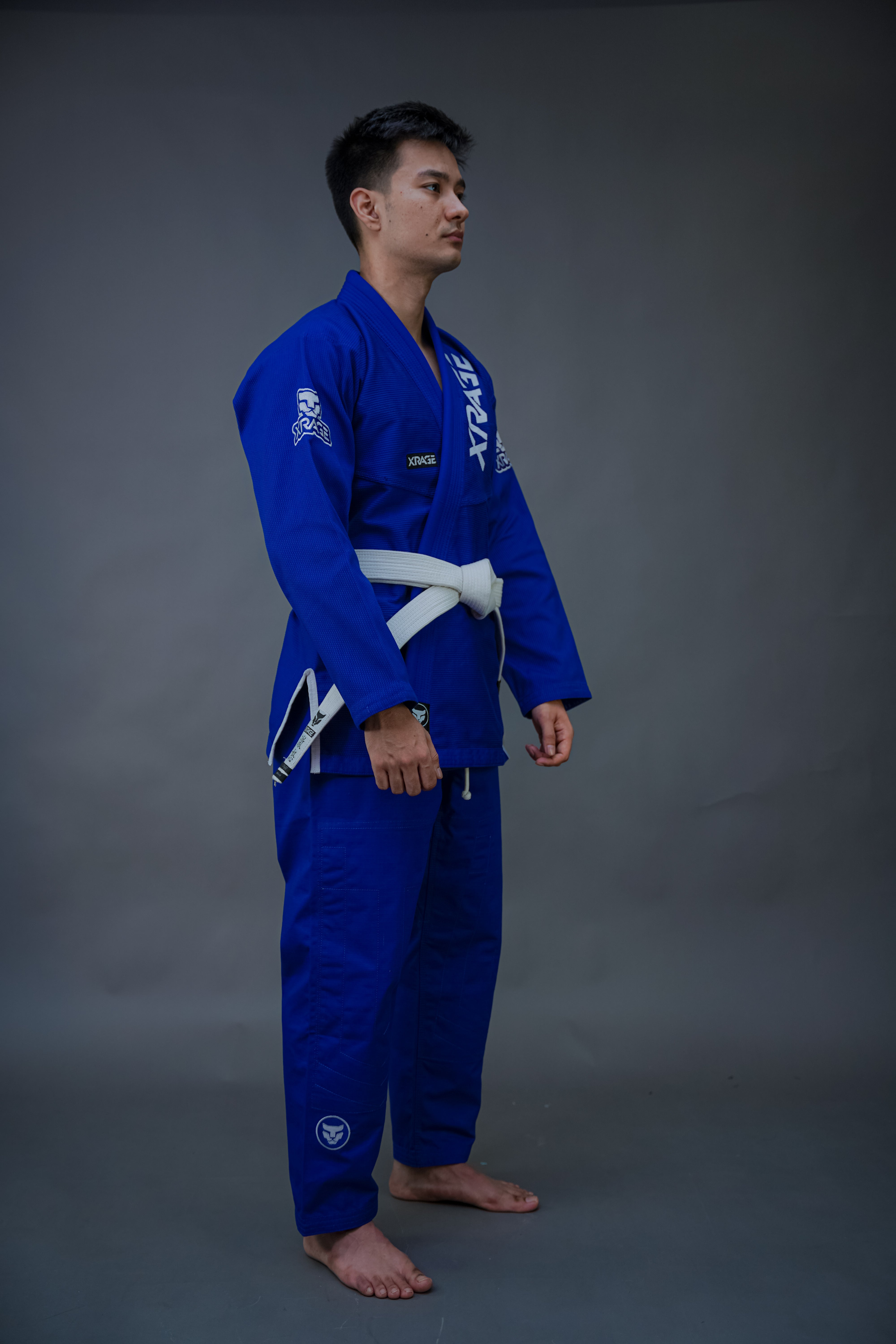 XRage Sports – Premium Men’s Jiu-Jitsu Gi (White Blue Edition)